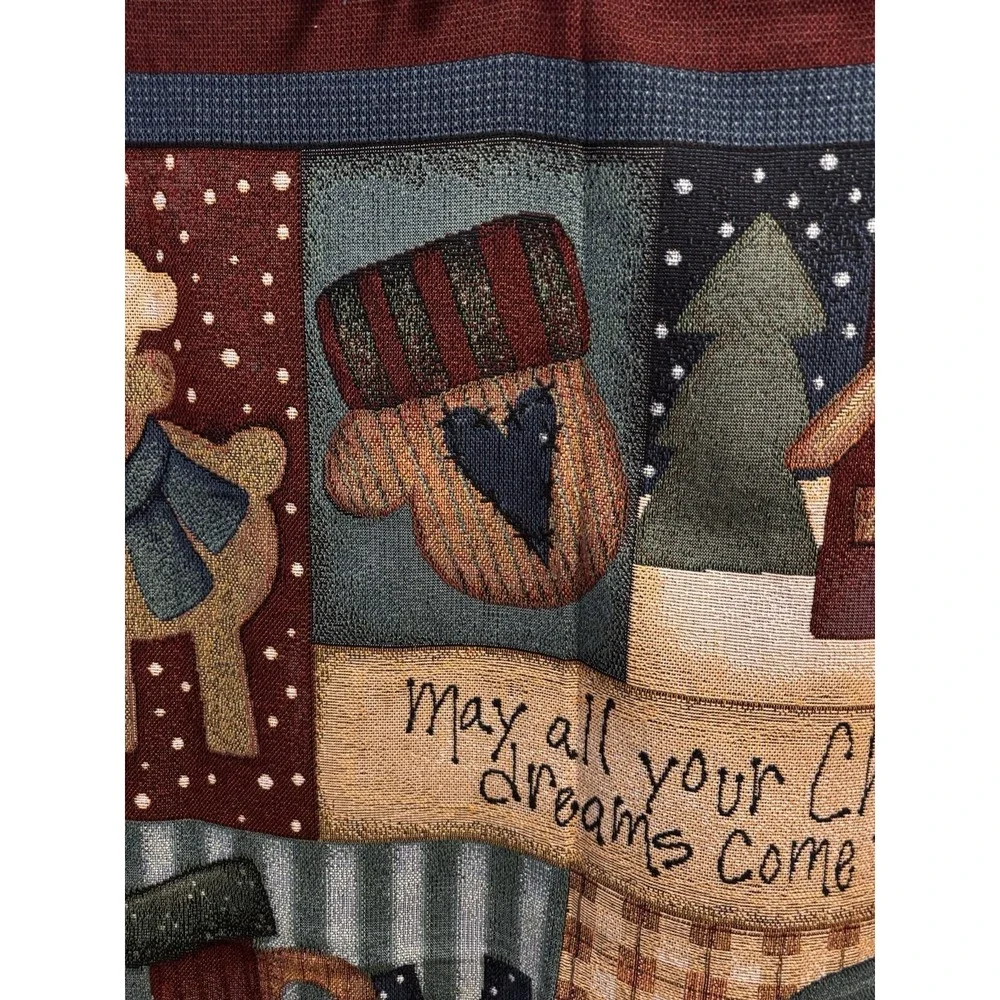 Christmas Tapestry Throw Blanket May All Your Christmas Dreams Come True Santa‎